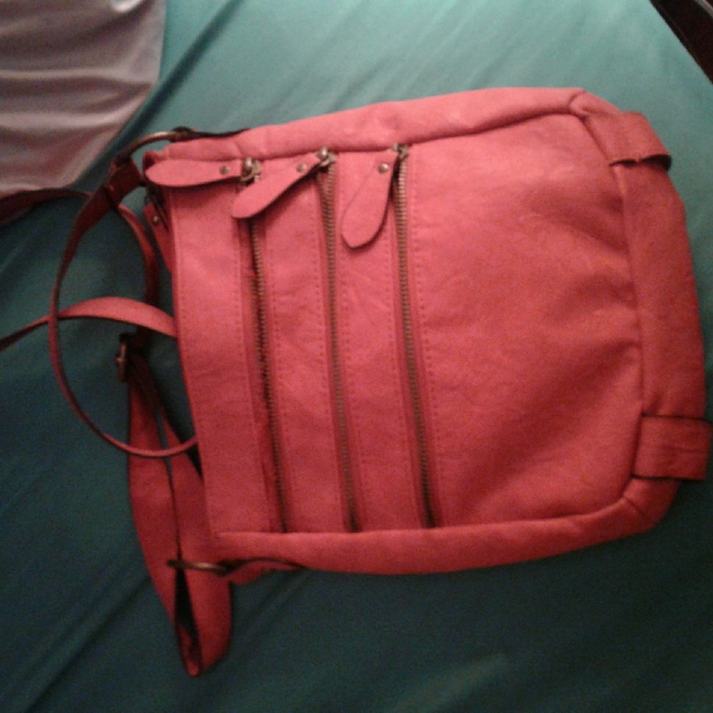 Orange/Brown purse , blue purse, silver wallet